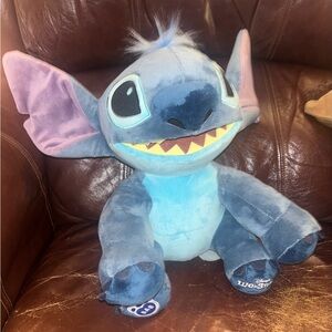 Build-A-Bear Disney Blue and Purple Stitch Plush with voice recording in foot!!